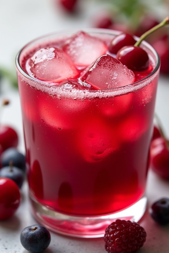 refreshing cherry berry beverage