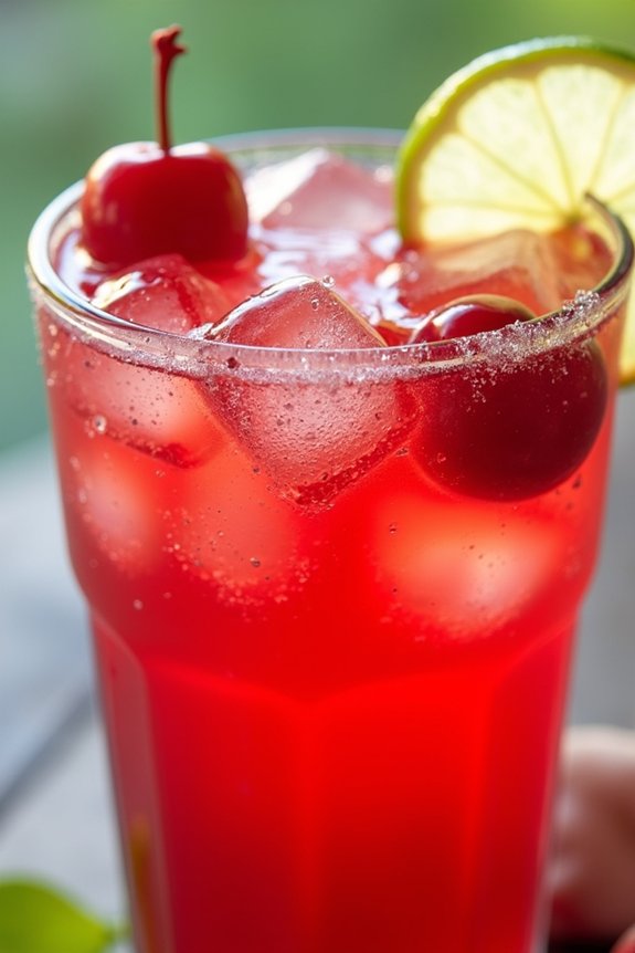 refreshing cherry limeade punch
