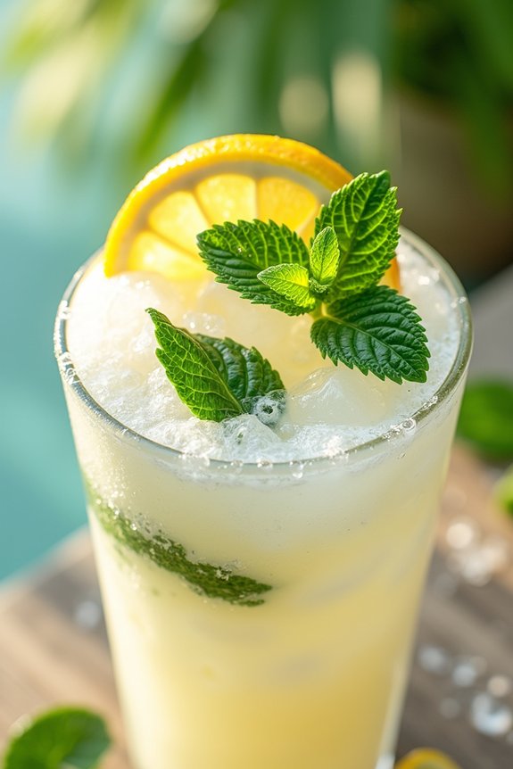 refreshing coconut citrus drink