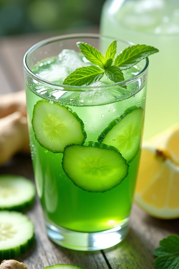 refreshing cucumber apple juice
