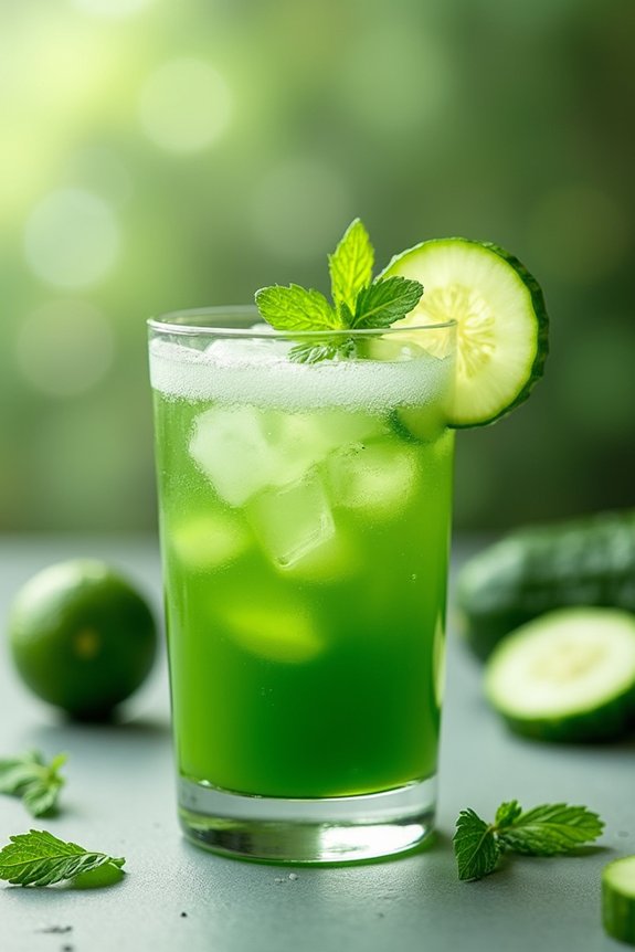 refreshing detoxifying cucumber juice
