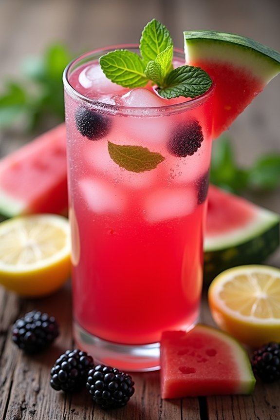 refreshing fruity summer drink