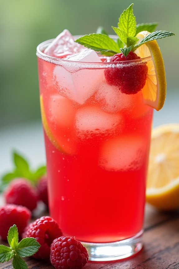 refreshing fruity summer drink