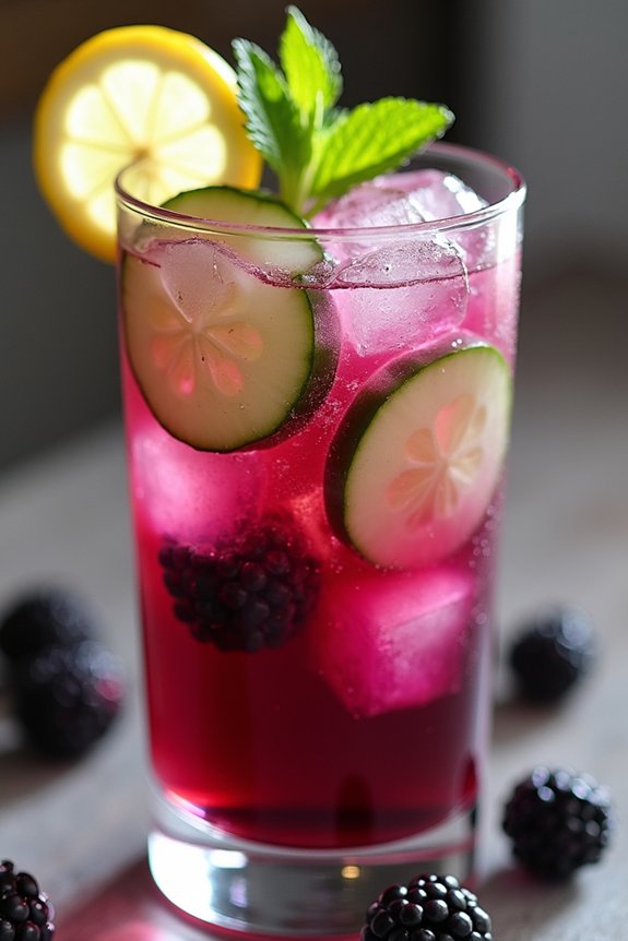 refreshing fruity summer drink