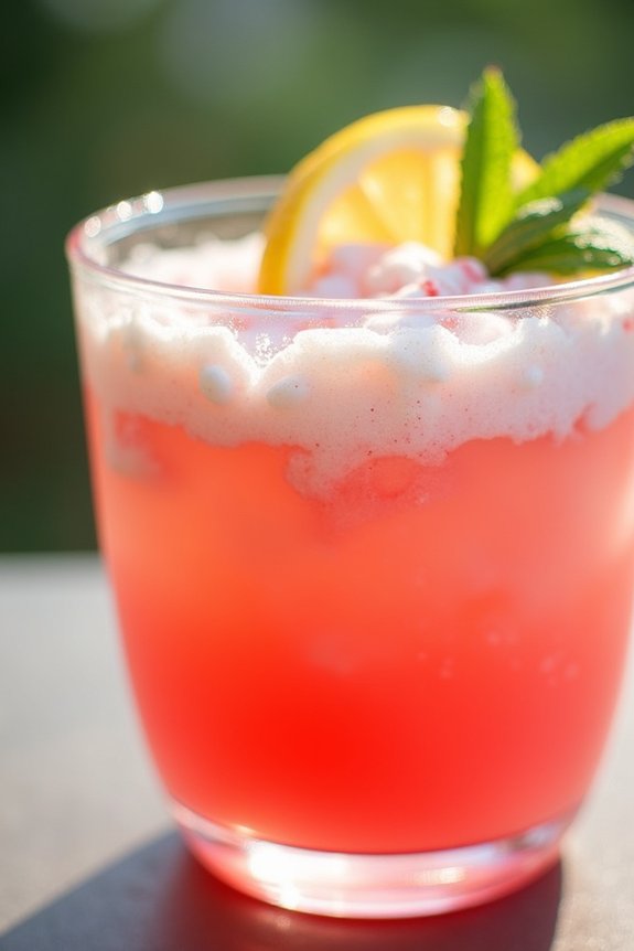 refreshing fruity summer drink