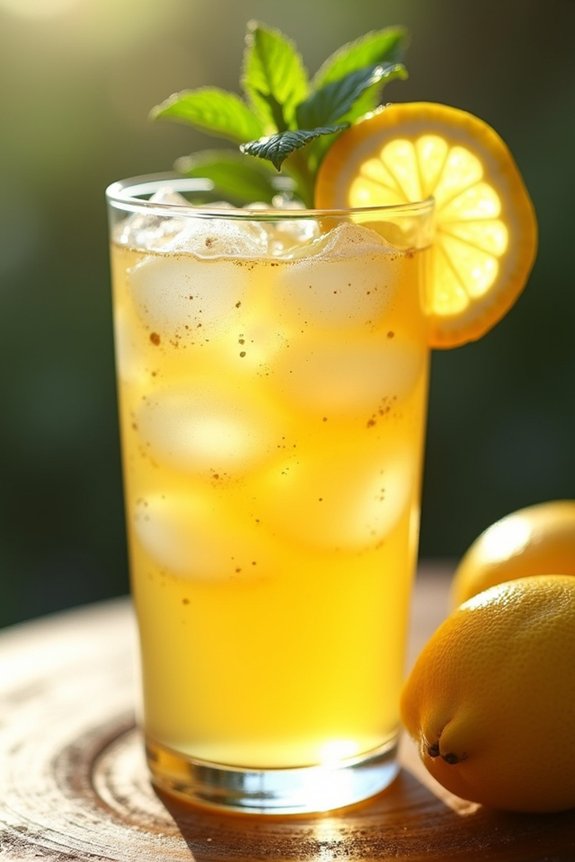 refreshing ginger honey lemonade