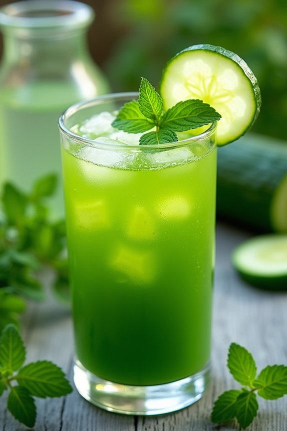 refreshing herbal vegetable juice