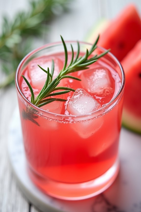 refreshing herbal watermelon drink