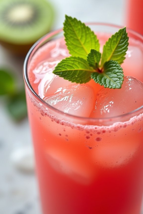 refreshing kiwi watermelon juice