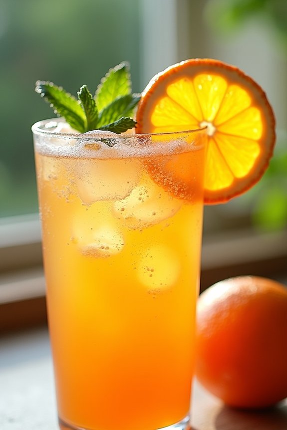 refreshing mint orange beverage recipe