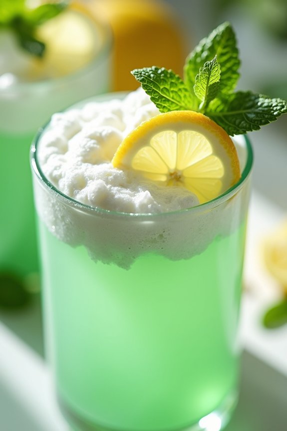refreshing minty lemonade delight