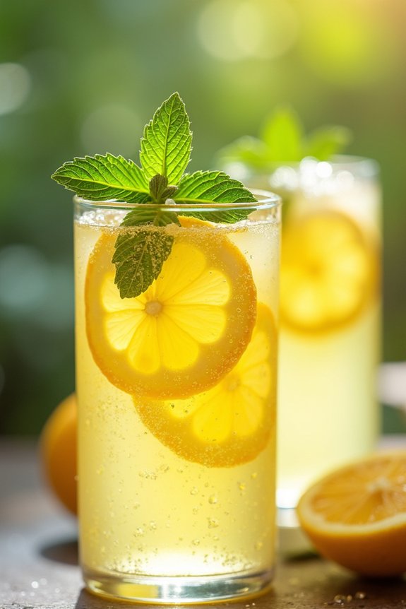 refreshing sparkling citrus beverage