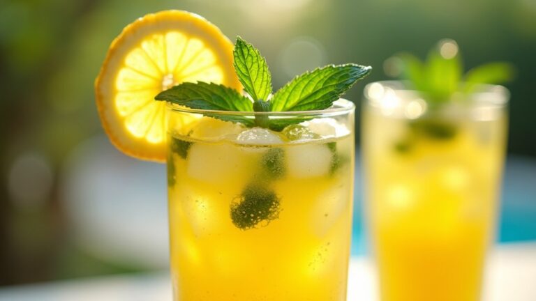refreshing summer mint lemonade
