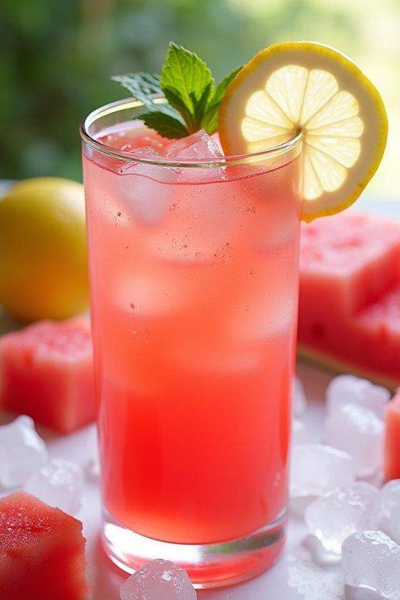 refreshing summer watermelon lemonade