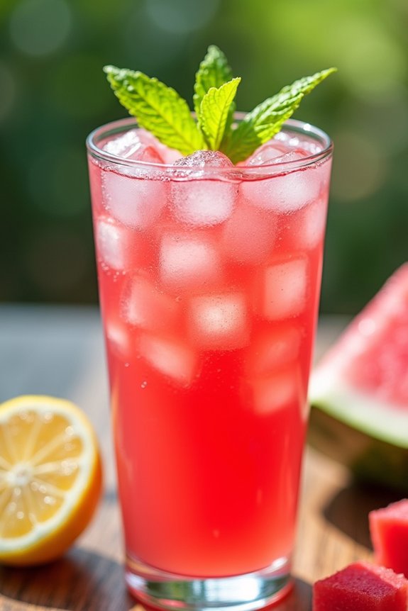 refreshing watermelon lemon drink