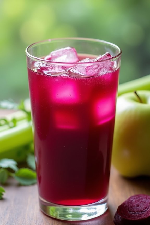 revitalizing beet and celery juice
