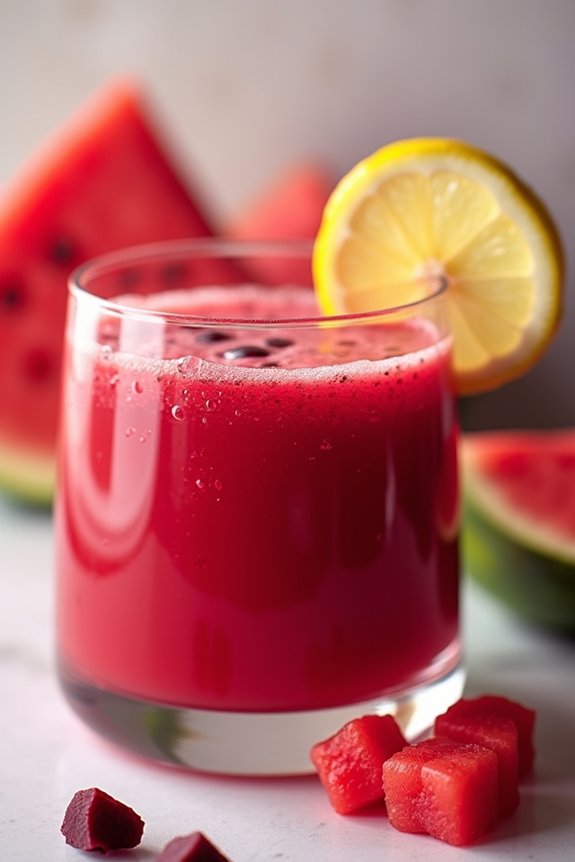 revitalizing beet watermelon juice