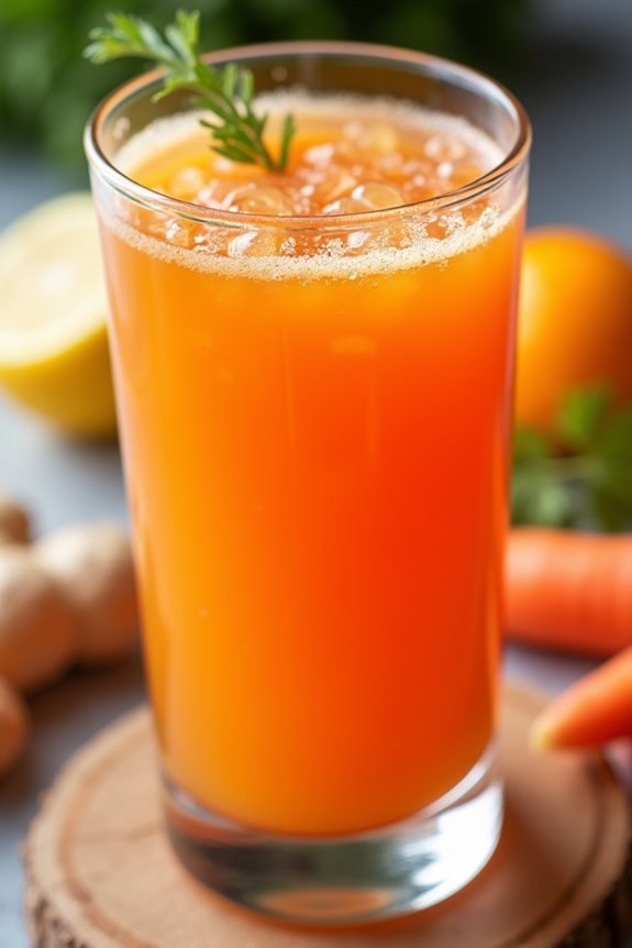 revitalizing carrot ginger juice
