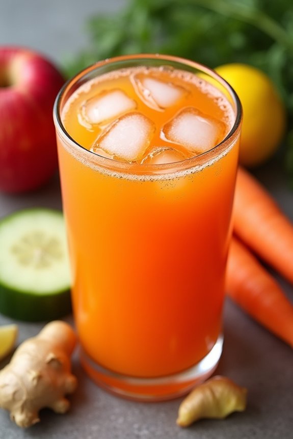 revitalizing carrot ginger juice