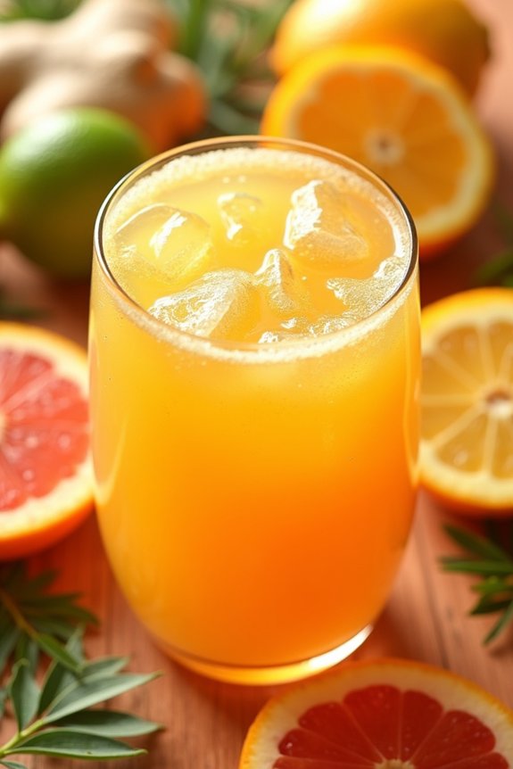 revitalizing citrus ginger juice