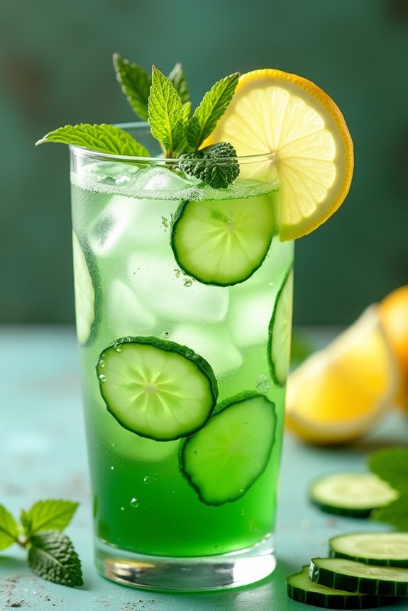 revitalizing cucumber lemon beverage