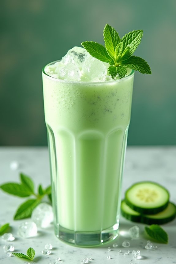 revitalizing cucumber mint shake