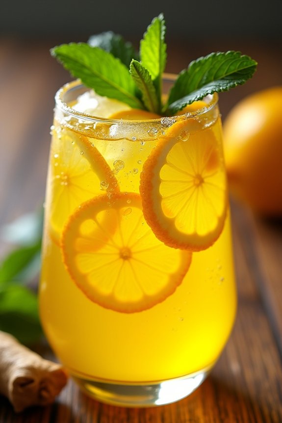 revitalizing ginger turmeric lemonade