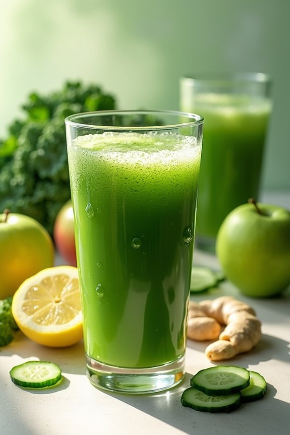 revitalizing green apple juice
