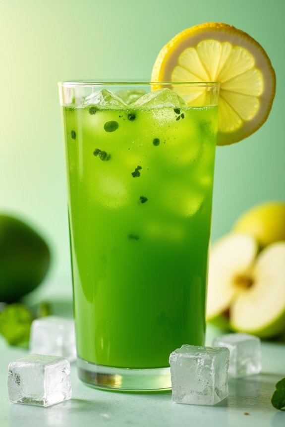 revitalizing green apple juice