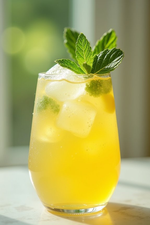 revitalizing green tea lemonade