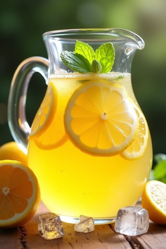 revitalizing honey ginger lemonade
