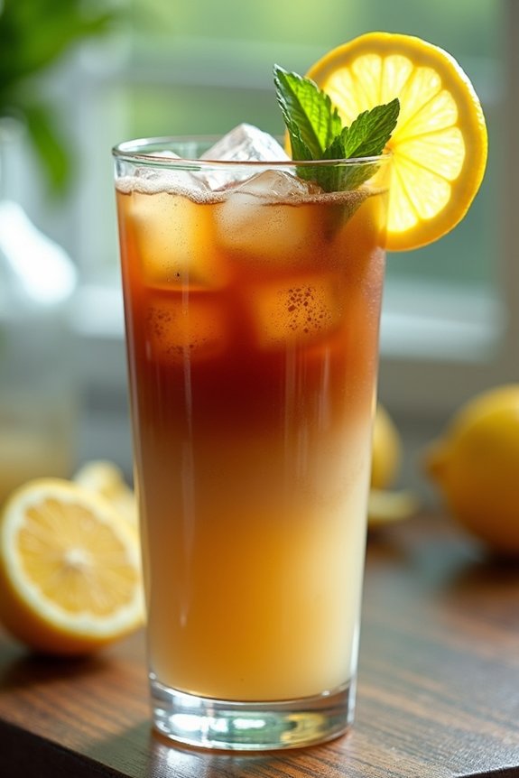 revitalizing iced coffee lemonade