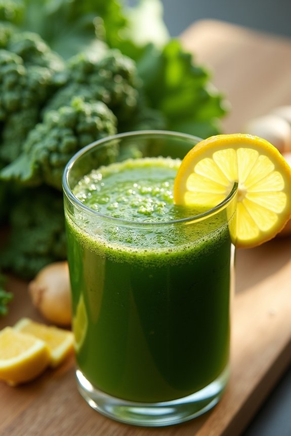 revitalizing kale ginger juice