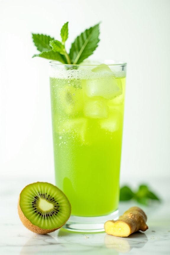 revitalizing kiwi ginger juice
