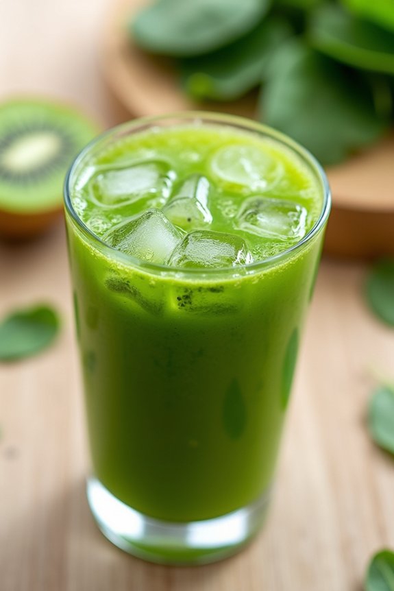 revitalizing kiwi spinach juice