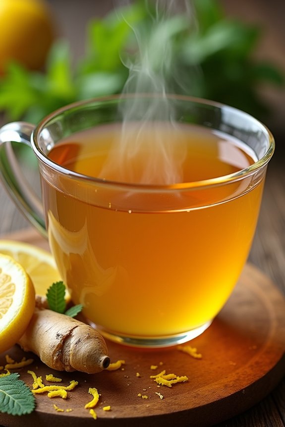 revitalizing lemon ginger tea