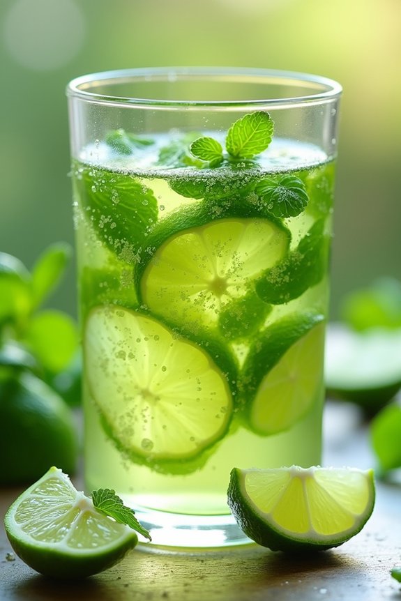 revitalizing mint lime tea
