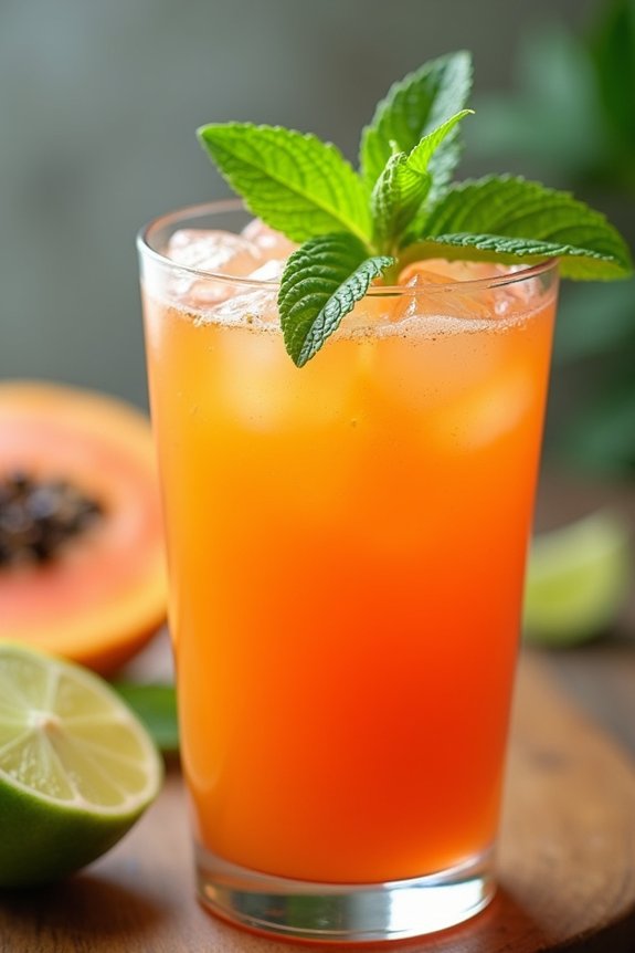 revitalizing papaya lime juice