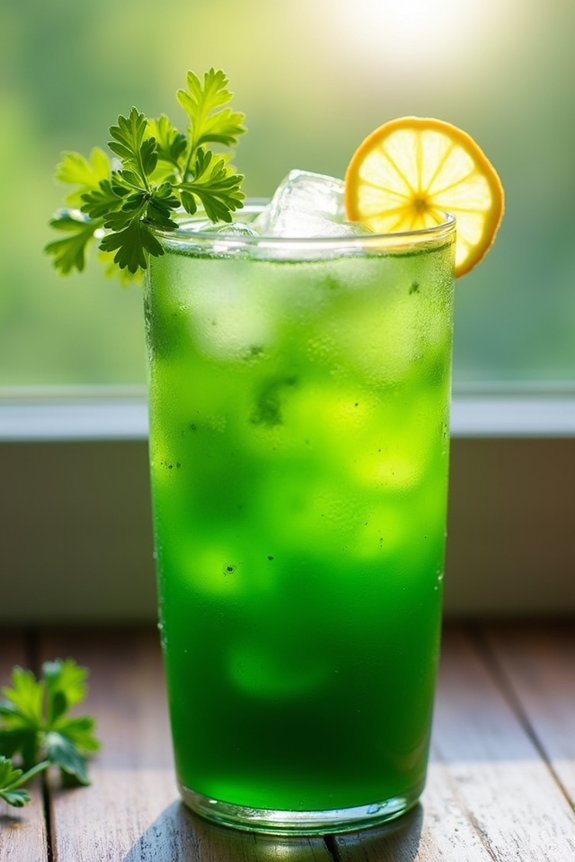revitalizing parsley vegetable juice