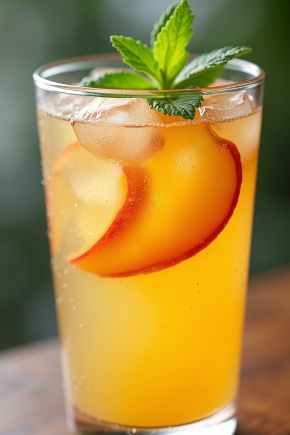 revitalizing peach green tea