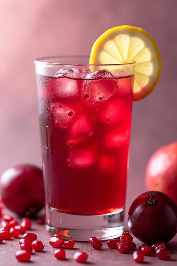 revitalizing pomegranate grape juice
