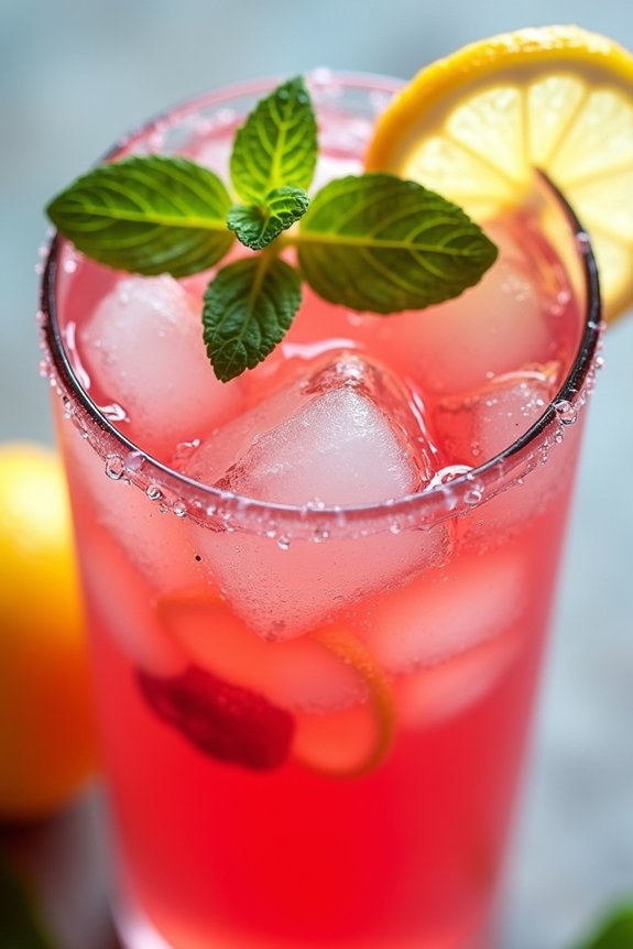 revitalizing raspberry basil lemonade