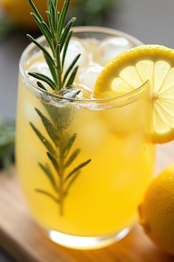 revitalizing rosemary honey lemonade