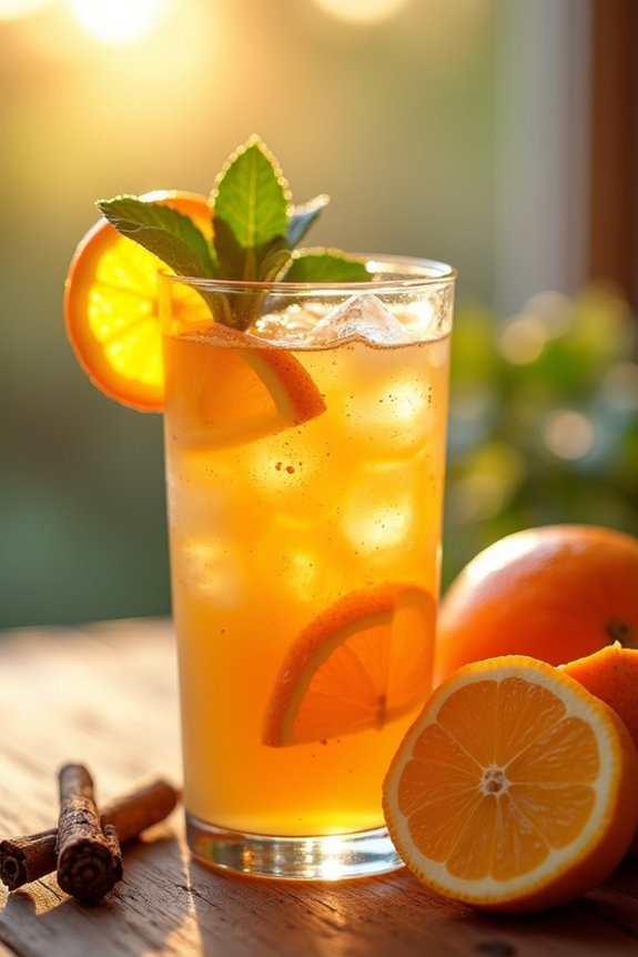 revitalizing spiced citrus beverage