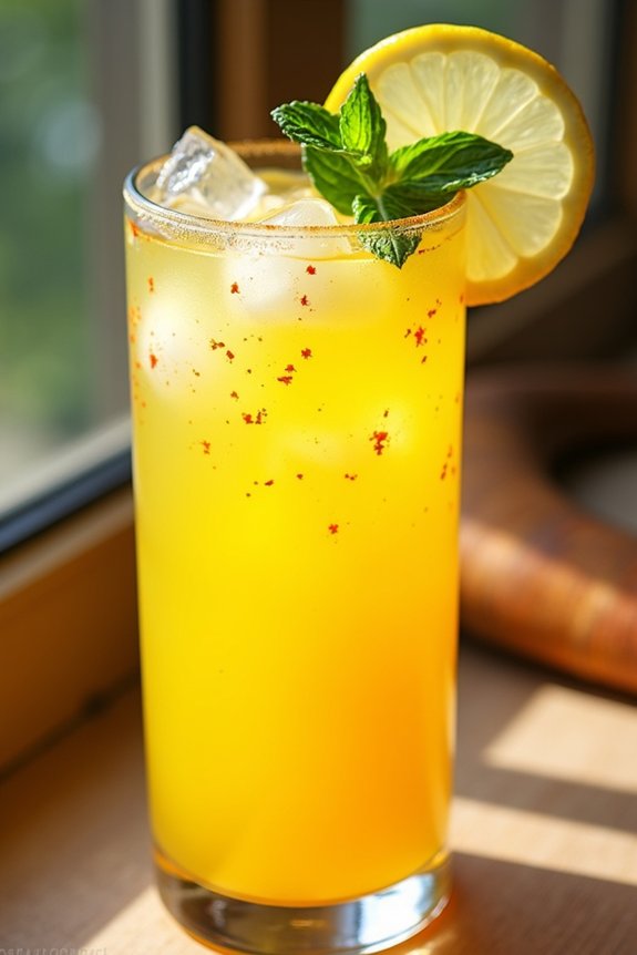 revitalizing spicy turmeric lemonade