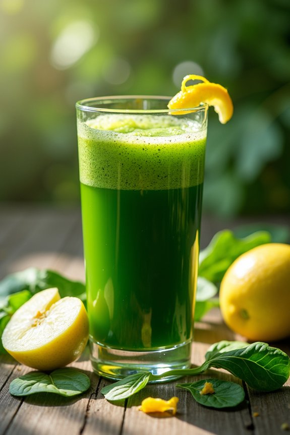 revitalizing spinach apple juice