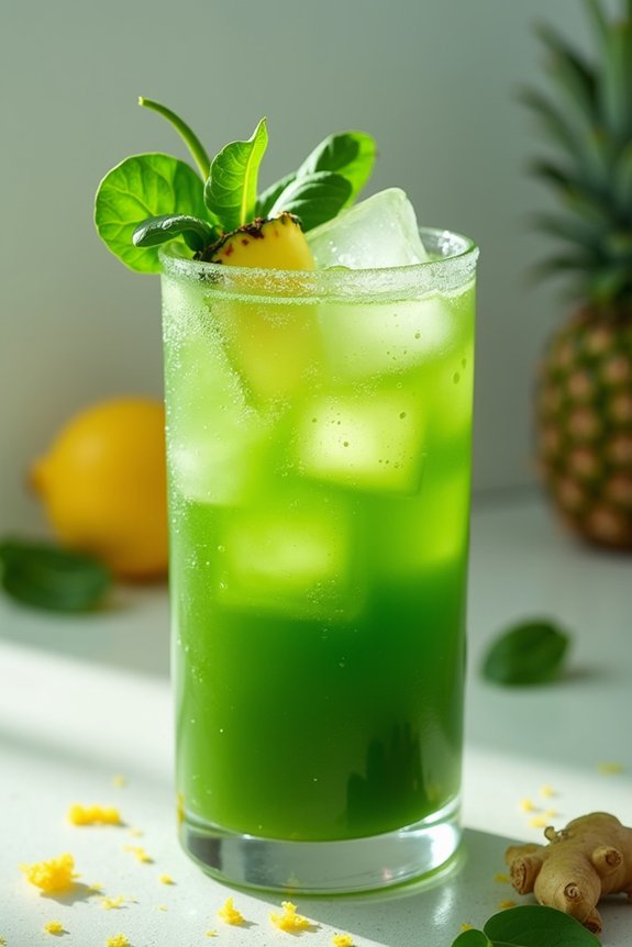 revitalizing spinach pineapple juice