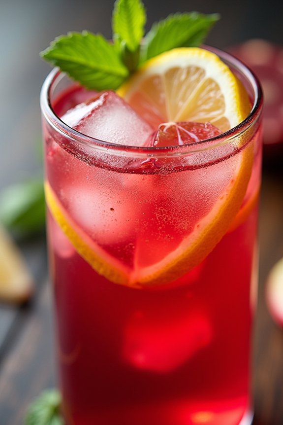 revitalizing summer mint lemonade