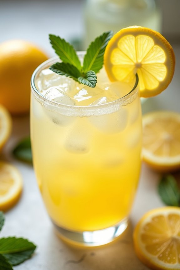revitalizing sweet lemon beverage
