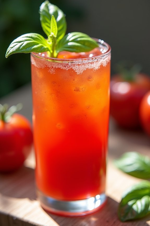 revitalizing tomato basil juice